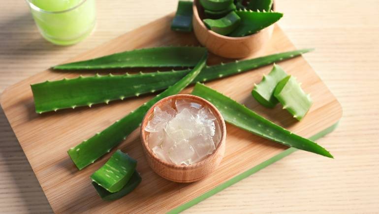 mascara de aloe vera para queda de cabelo