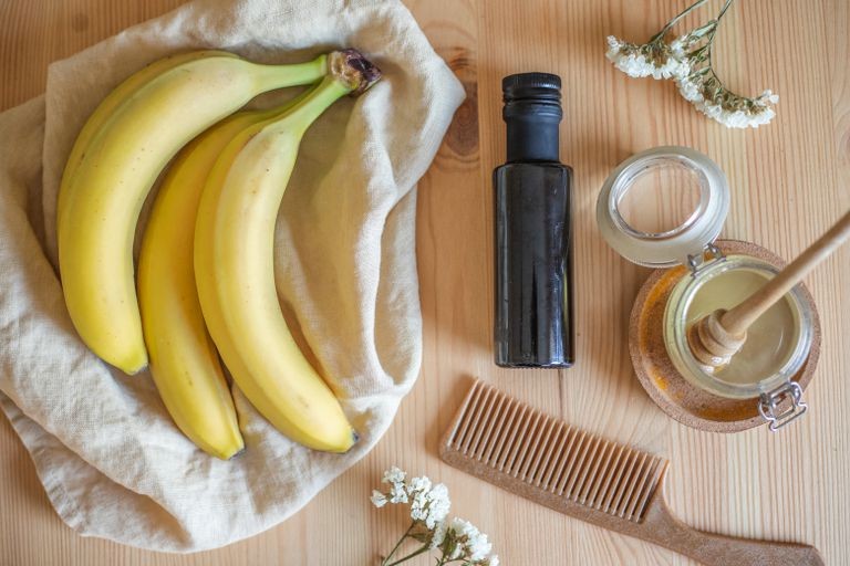 banana e azeite de oliva para cabelos ressecados