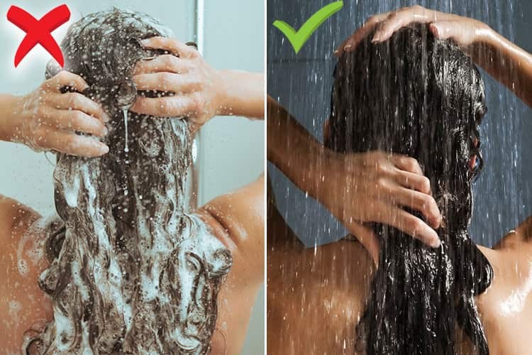 use o shampoo corretamente para fortalecer e crescer o cabelo